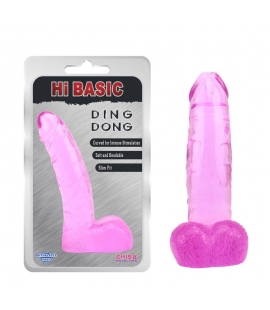 Dildo Ding Dong Transparente Pink