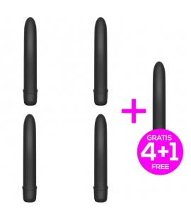 Pack 4+1 Raand Vibrador Multi-Velocidad 18 cm Negro