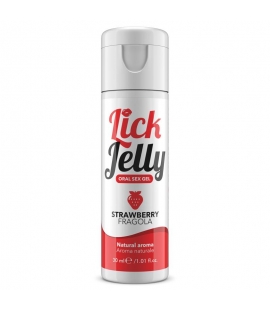 Lick Jelly Lubricante Comestible Base Agua Fresa 30 ml