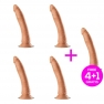 Pack 4+1 Cage Dildo Realista Natural 8,65 - 22 cm